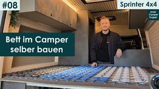 Bett im Camper selber bauen | Einfaches Bettsystem im Camper | Sprinter 4x4 Camper | DIY Ausbau #08