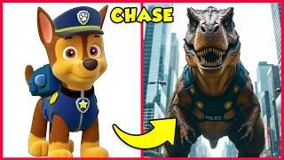 How Paw Patrol Characters Look as Dinosaurs  + Guess The Paw Patrol Characters by Voice 