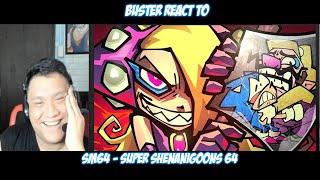 Buster Reaction to SM64 - Super Shenanigoons 64