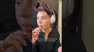 Hair hack for long travel days to work #overnightblowout #hairtutorial