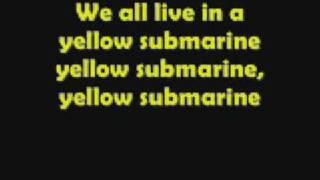 the beatles- yellow submarine(LYRICS)