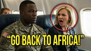 Racist Woman Insults Black Soldier On Plane, Next Day She Sees News and Realizes She Made a Mistake