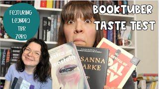 Leandra the TBR Zero chooses my TBR | Booktuber Taste Test Episode 2!