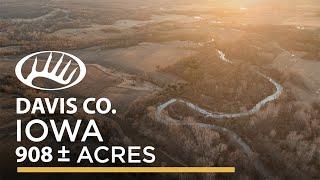 Huge Hunting Farm with Giant Whitetail History in Southern Iowa  - Davis County, Iowa 908 Acres m/l