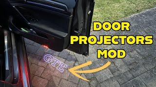 How I Fit LOGO DOOR PROJECTORS to my GOLF MK7