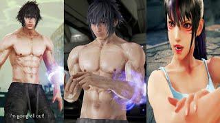 Tekken sexy Guy Ryoa-Nina，Chloe，Zafina，Xiaoyu，Kunimitsu，Julia，Josie，Kazumi，Alisa，Asuka VS hot Noctis