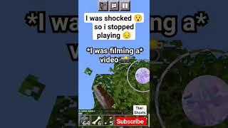 Real accident caught on camera while playing Minecraft #tiwi