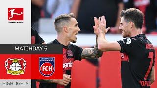 Leverkusen's Offense Shines Bright! | Bayer Leverkusen - Heidenheim | Highlights | MD 5 Buli 23/24