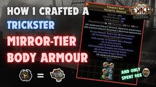 [POE 3.25] Making Torment Keep | Mirror-Tier Trickster Necrotic Armour (Recombination)