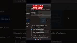 Block personal Microsoft account login and Disable Guest account #msintune #intune #htmdcommunity