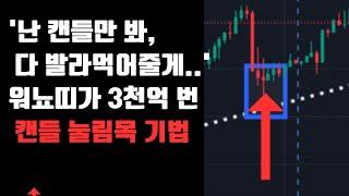 [해외선물 초급]  600만원 ▶ 3000억 번 워뇨띠 캔들 비법 (3) 상승세 눌림목 캔들 패턴