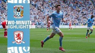 TWO-MINUTE HIGHLIGHTS ▶️ | Coventry City v Middlesbrough | Sky Bet Championship 2024/25 