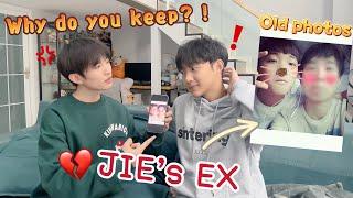 Show Boyfriend  Close Photos With My EX ?!  He's really angry!  Gay Couple Old Photo Sharing