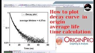 PL DECAY CURVES OF NANOCRYSTALS BY USING ORIGIN SOFTWARE