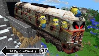 CRASH METRO TRAIN with MINIONS in MINECRAFT! METRO vs MINIONS - MOVIE GAMEPLAY