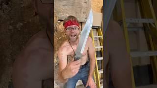 Bowie Knife Trick Shot. #bowieknife #trickshot