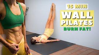 15 Min Wall Pilates for Weight Loss, Strength & Toning