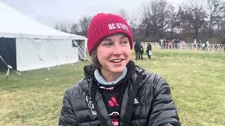 Katelyn Tuohy talks after watching the 2024 NCAA XC Championships.