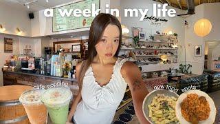 a week in my life | thrifting, cafe hopping, clothing haul, new food spots