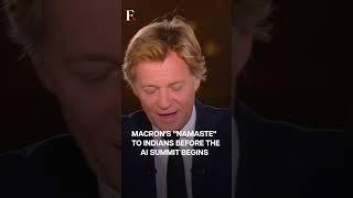 French President Emmanuel Macron Greets Indians with "Namaste" | Firstpost-France TV Exclusive |N18G