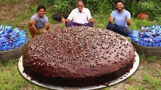 BIGGEST OREO CHOCOLATE CAKE RECIPE  PREPARED BY OUR GRANDPA | Oreo Biscuit cake Recipe