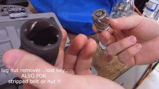 lug nut remover ..lost key