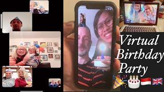 VIRTUAL BIRTHDAY PARTY || ULANG TAHUN SEDERHANA SUAMI KU || THE MCDERMOTTS IN UK