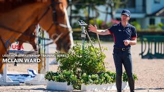 McLain Ward in full coach mode at the #USAJumping Horsemastership Training Series