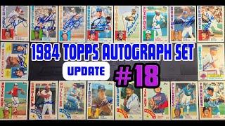 1984 Topps Autograph Set Update #18 - 10 Cards Go in - 2 Duals & 3 Hall of Famers!