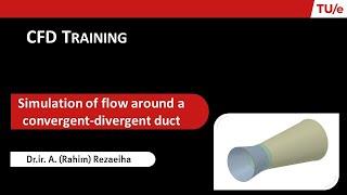 CFD Training - Simulation of flow inside a convergent-divergent duct using ANSYS (P1/5): Geometry