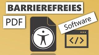 Barrierefreies PDF: benötigte Software und Kosten