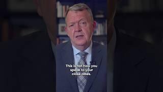 Danish FM issues strong message to US after VP visits base on Greenland #Greenland #shorts