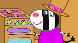 Zoë Zebra and Peppa Pig Craft a Cardboard Castle!   Peppa Pig Full Episodes