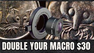 Snap on Super Macro Conversion Lens. High Quality Double the Magnification