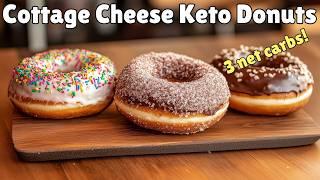 Fast & Easy Cottage Cheese Keto Donuts!  Must Try Low Carb Dessert!