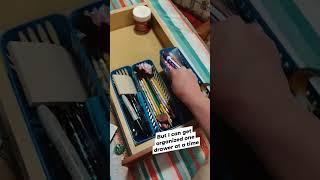 I can do one drawer today. what will you do? #organizer #shorts