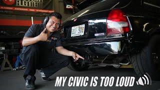 Straight Piping my Wide Body Honda Civic | TRACK BUILD