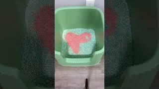 Get Michu tofu litter with spring color!! #michu #catlitter #catlover #litterbox #rainbowlitter