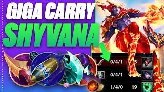 SHYVANA JUNGLE Can DEFINITELY Still 1v9! Here's how (despite inting mid/bot...)