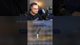 ohnepixel react to 50k $ blue gem knife unboxed #ohnepixel #ohnepixelfunny #csgo #csgoskins