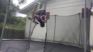 Trampoline Bike Backflip