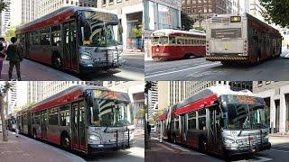 SF Muni Action at Market & Sansome 8/9/24