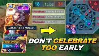 Never Celebrate Too Early With WiLSON Lancelot!! | Insane Epic Comeback Match in Mythical Glory!!