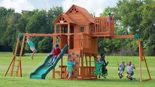 Skyfort II Wooden Swing Set - Backyard Discovery