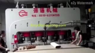 Melamine faced board press machine/thermo fused melamine/Short cycle press