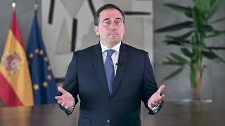 Bienvenida del ministro de Asuntos Exteriores, Unión Europea y Cooperación, José Manuel Albares