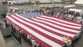 Memorial Day Ceremony Held On The Intrepid