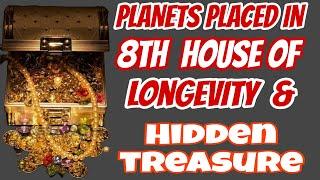 Planets Placed In The House Of Longevity And Hidden Treasure {Money}  #8thhouse #astrology