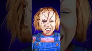 Mama Chucky is talking to me #31daysofhalloweenmakeup ￼