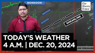 Today's Weather, 4 A.M. | Dec. 20, 2024